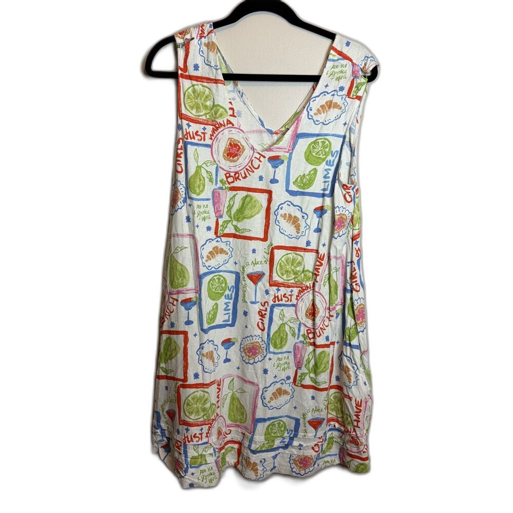 Cynthia Rowley Brunch Pattern Dress Size L Women